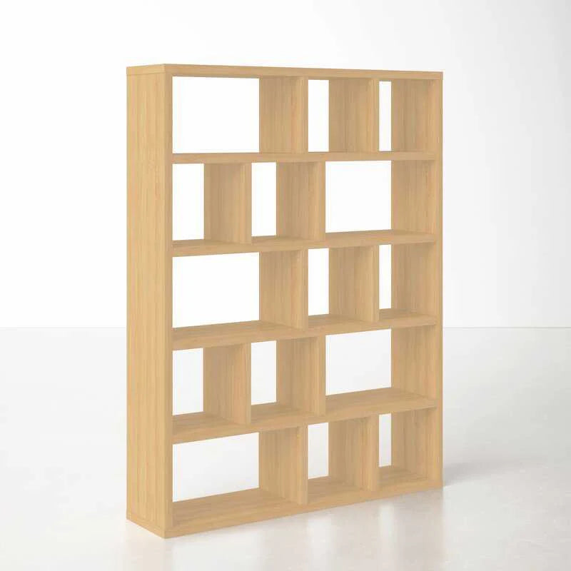 Oak Archie Geometric Bookcase