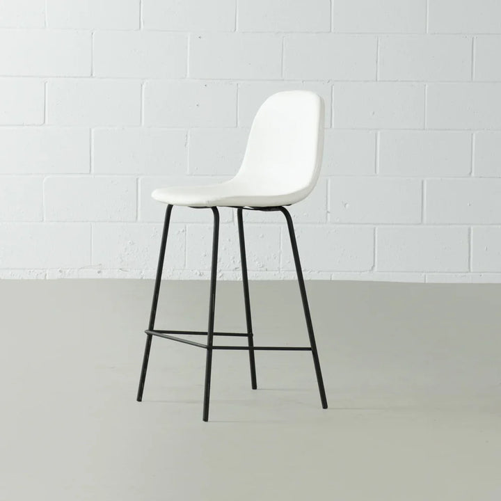 Nora White Bar Stool