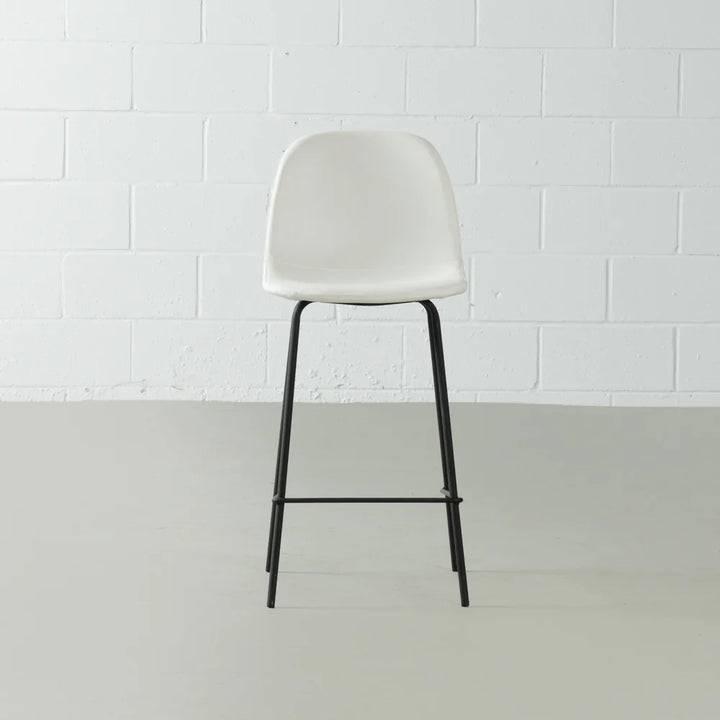 Nora White Bar Stool
