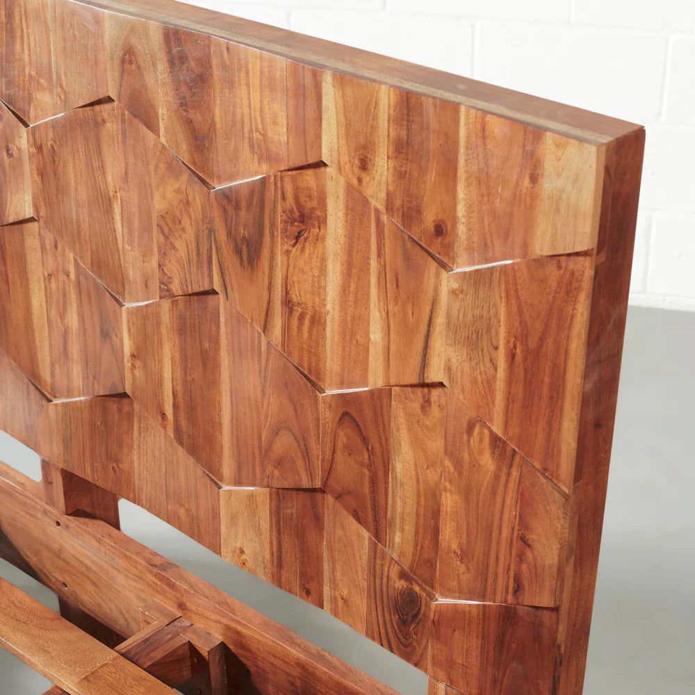 ZAYA — Acacia Wood Bed
