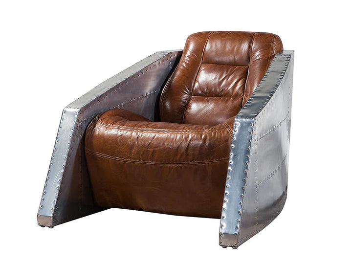 Aviator Airplane Leather Armchair