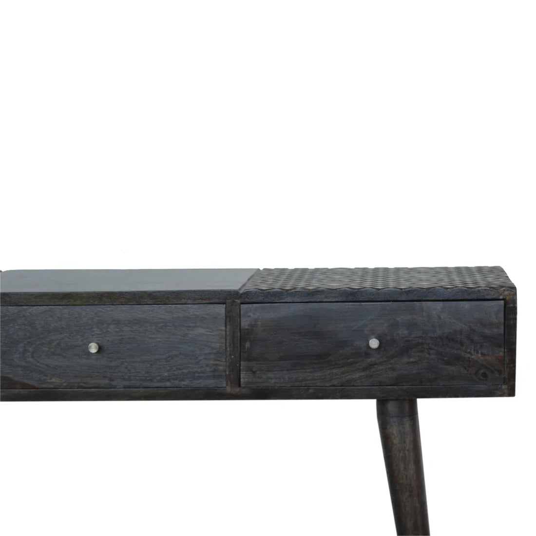 Ash Black 3-Drawer Console Table