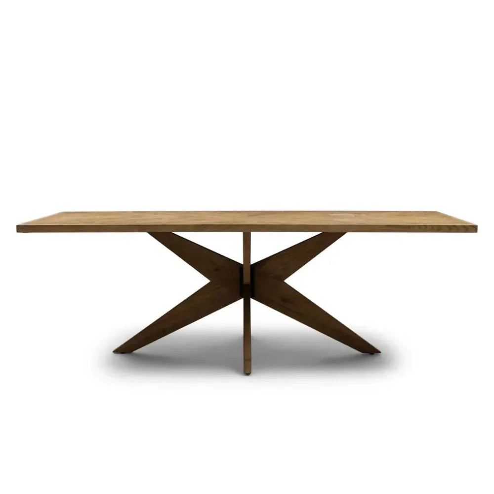 Solid Oak Wood Dining Table